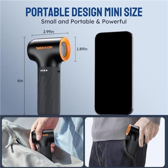 Compressed Air Duster, 260000RPM Cordless Electric Air Blower and Brushless! - Picture 2 of 7